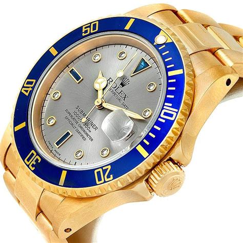 rolex yellow gold submariner serti|rolex submariner serti dial history.